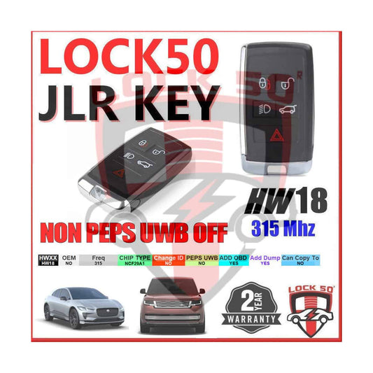 HW18 UWB Off Key 315 MHz Aftermarket Customer Key